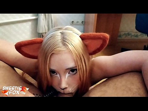 ❤️ Kitsune dîk û kum di devê xwe de dadiqurtîne ️  Sex li me ❌️❤
